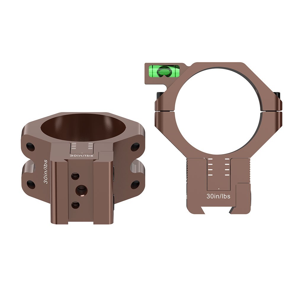 WestHunter Riser Dovetail Scope Rings 1"/30mm Adjustable Mounts Bubble Level