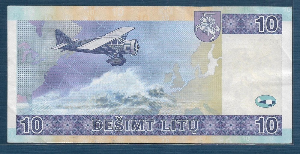Lithuania 10 Litu, 2001, P 65, XF