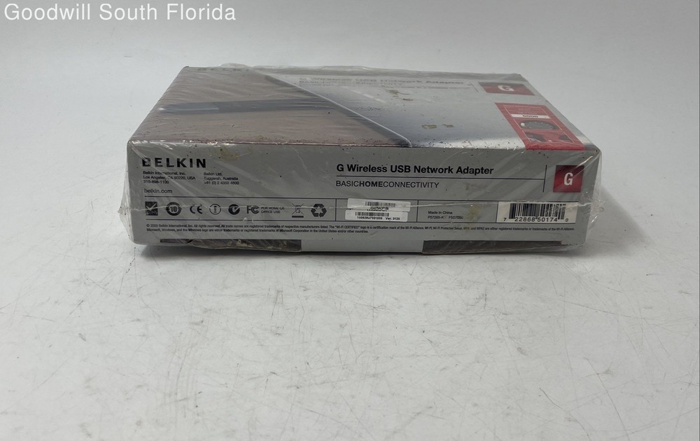 Belkin Basic Home Connectivity G Wireless USB Network Adapter Not Tested