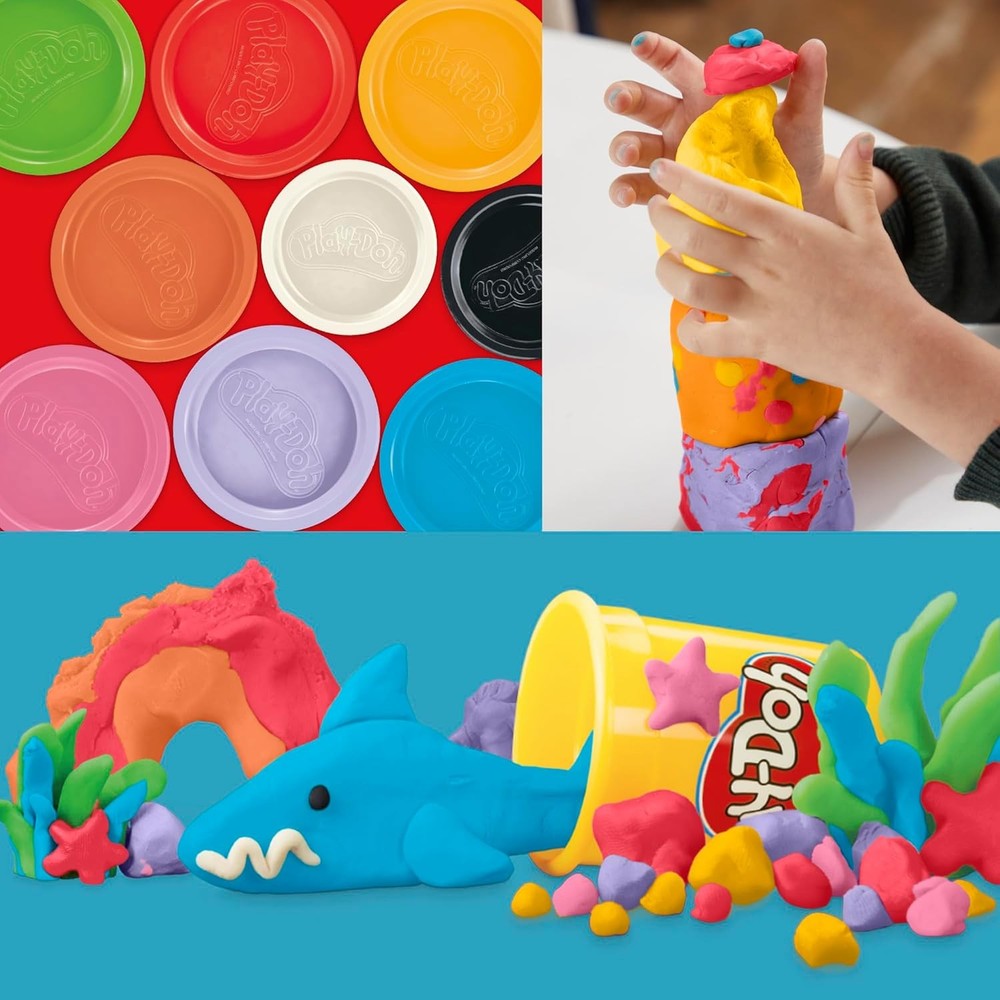 9 Pack Favorite Color Set, Assorted Colors, 2 & 4 Ounce Modeling Compound Cans,