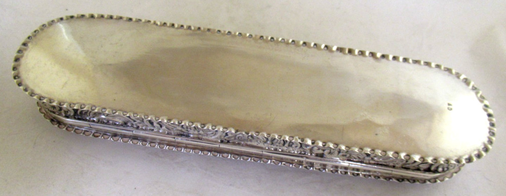 Solid Silver - VICTORIAN TRINKET - DRESSING TABLE BOX - Hallmarked:-L`don 1894