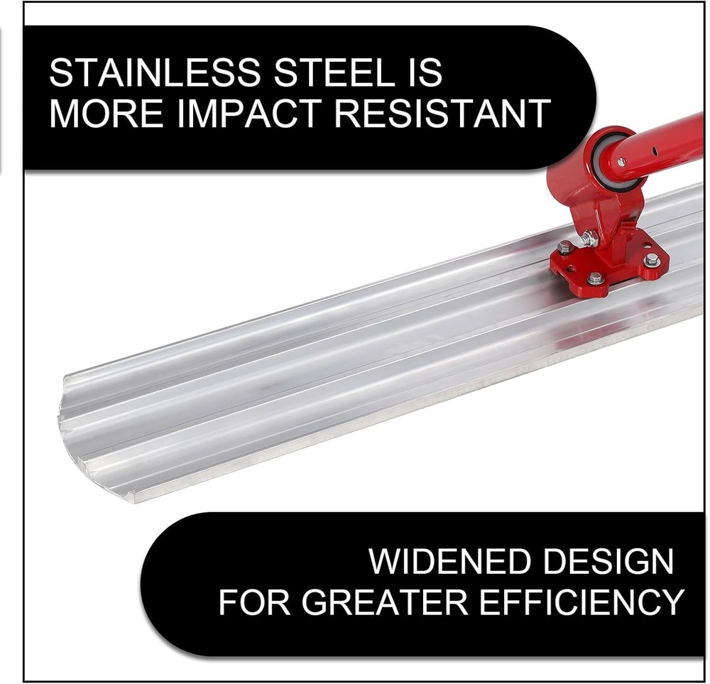 Bull Float Concrete Float Tool 48x8 in Concrete Tool Trowel Handle & Bracket US