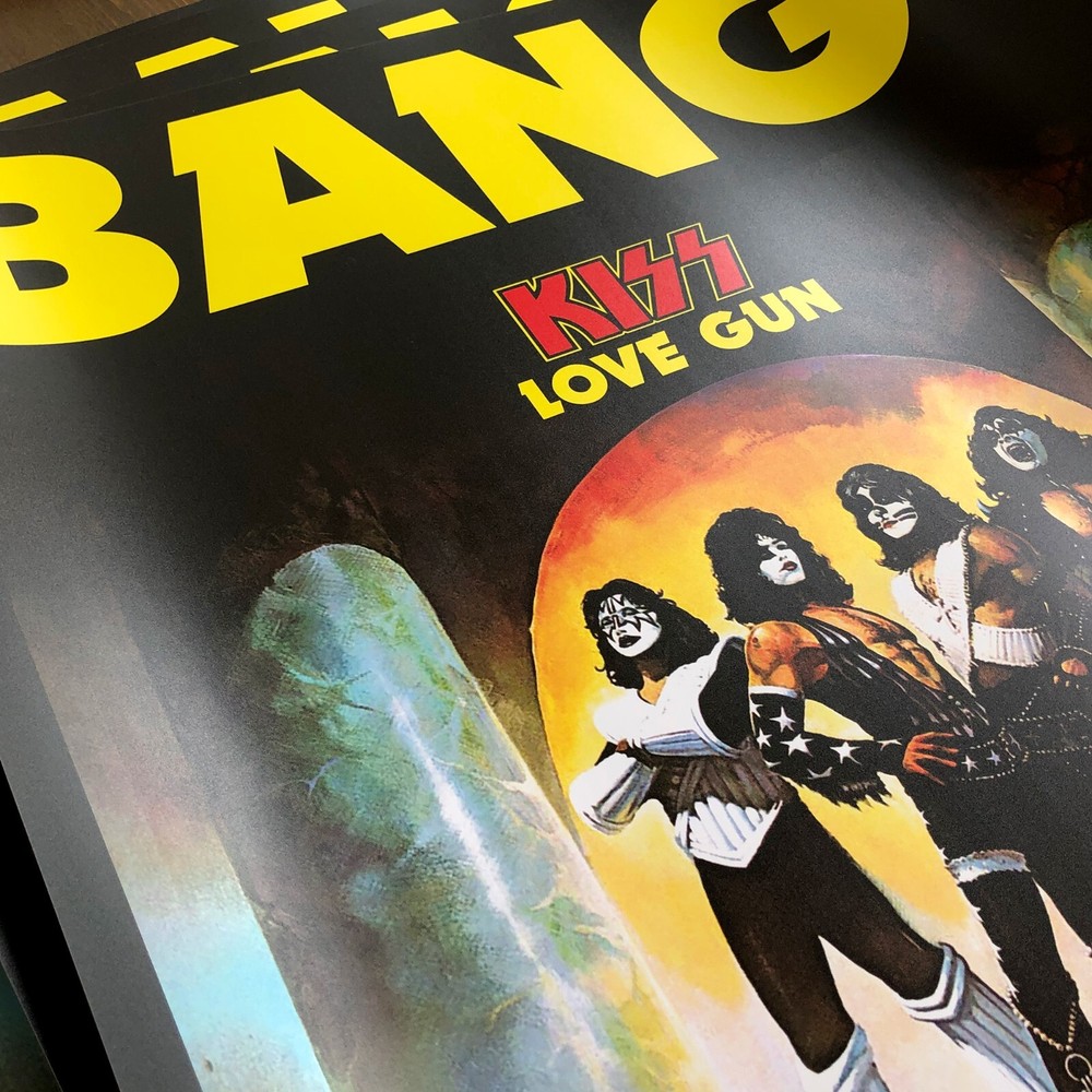 KISS Band Love Gun Vinyl Album Poster Magazine Advert 1977 Destroyer Alive! II