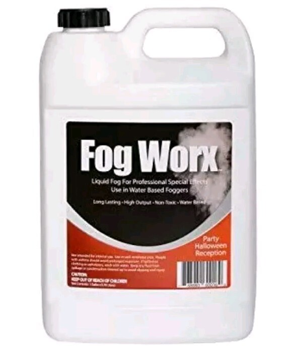FogWorx 1 Gallon Fog Fluid Juice Solution Long Lasting Water Based Machine