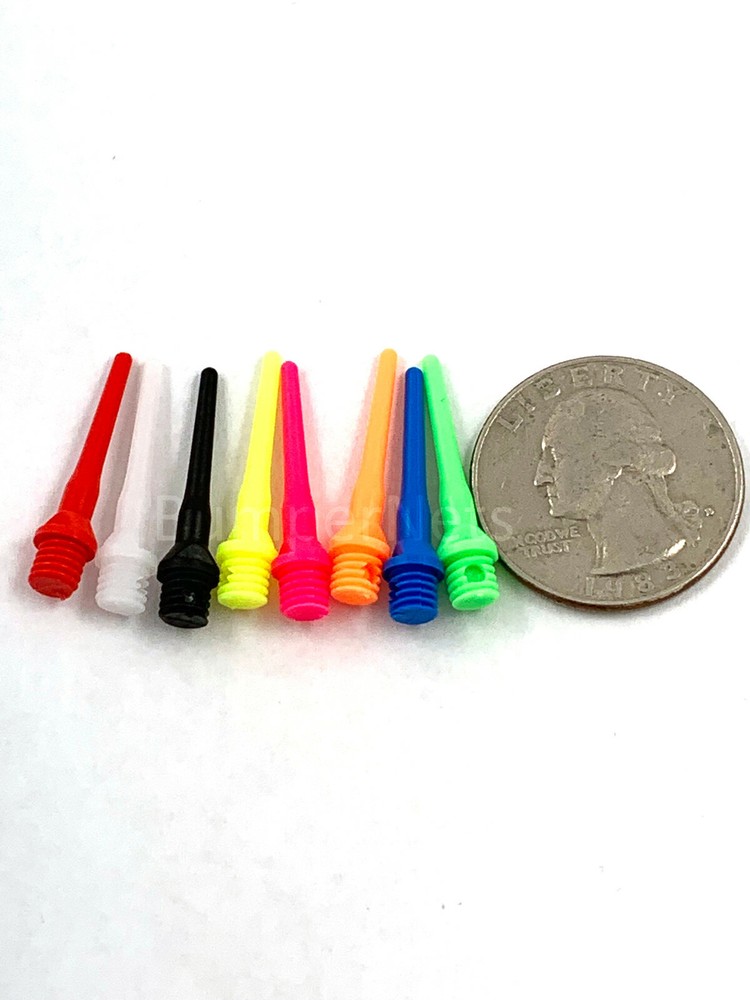 1000 Darts Soft Tips 2ba Size,Tufflex Short, Plastic Extremely Durable