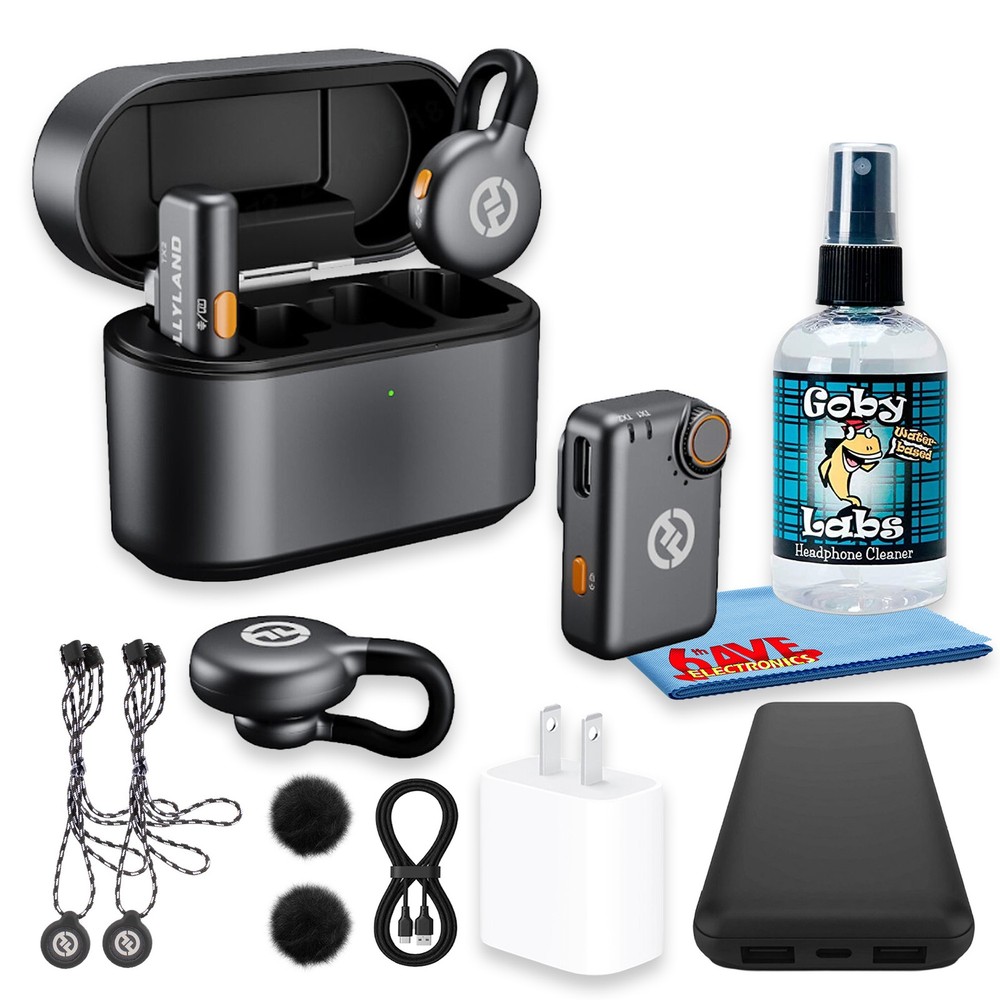Hollyland LARK M2S Mini Combo Dual Wireless Microphone Bundle