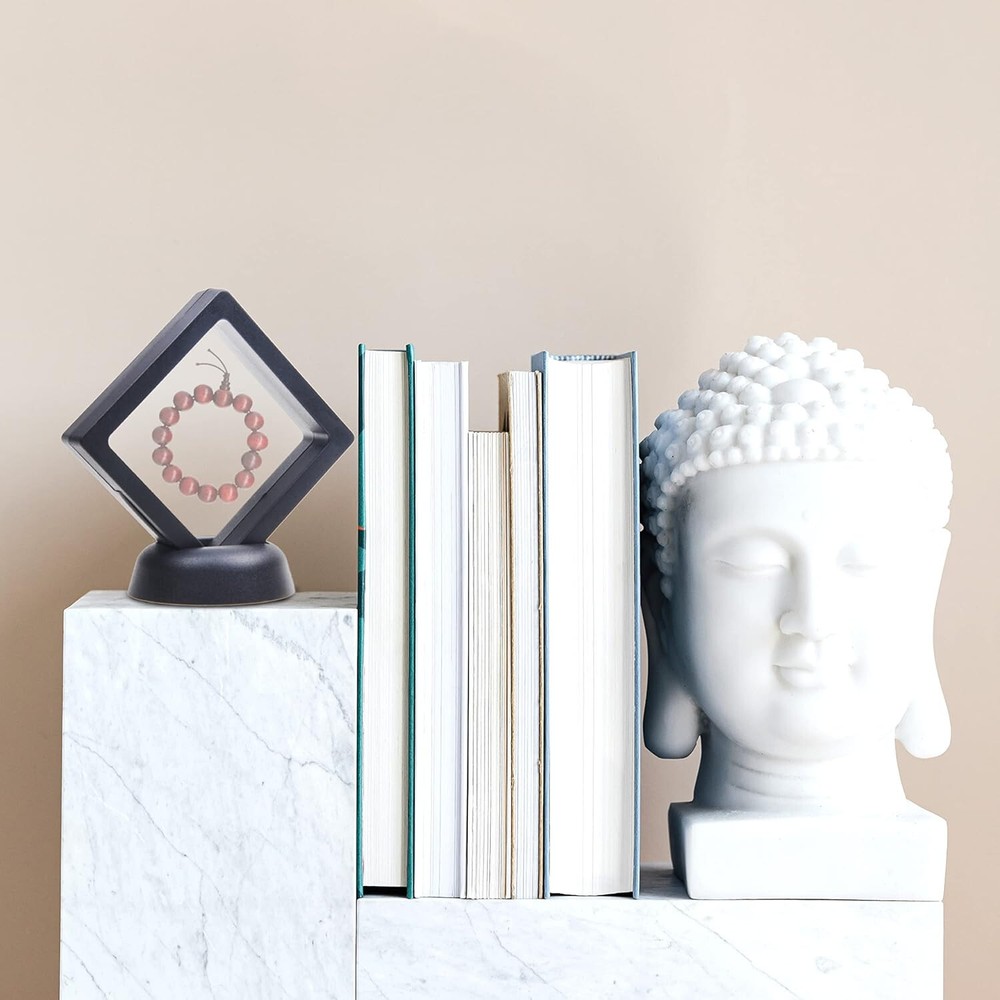 5x Transparent 3D Floating Frame Display Stands Holder Frames 5 Different Sizes