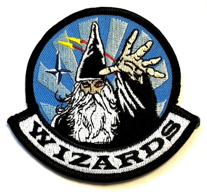 US AIR FORCE 80th OPERATIONS SUPPORT SQUADRON NATO WIZARDS PATCH (AFC) OBSOLETE