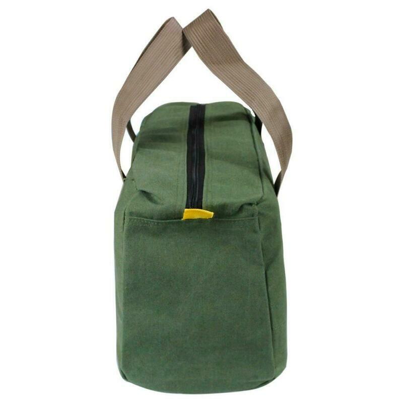 Multi-function Tool Bag Canvas Waterproof Storage Portable Toolkit Zipper Bag