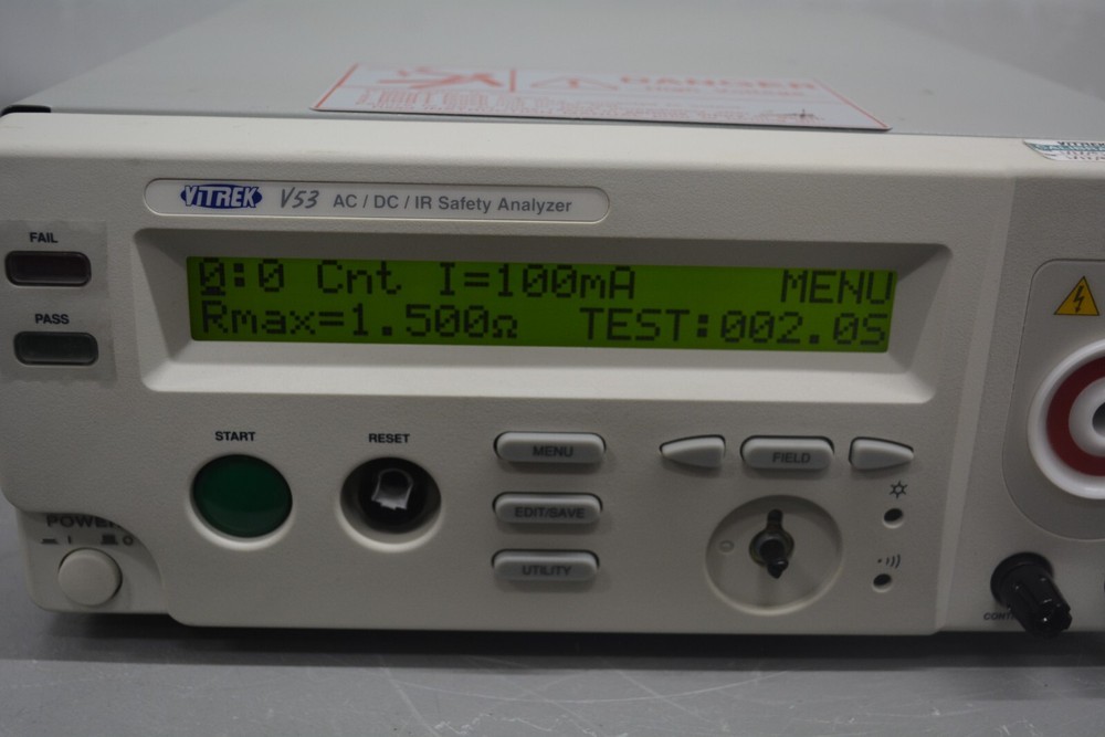 ^ Vitrek V53 AC/DC /IR Safety Analyzer #X1421
