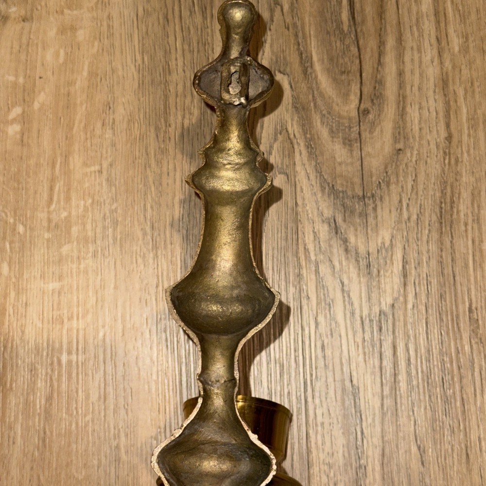 Vintage Brass Wall Sconce 14”