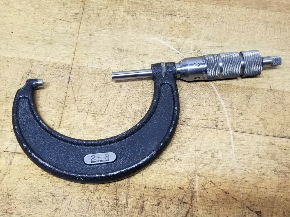 Central Tool 2-3" Outside Diameter Micrometer Ratchet Stop Unique Head