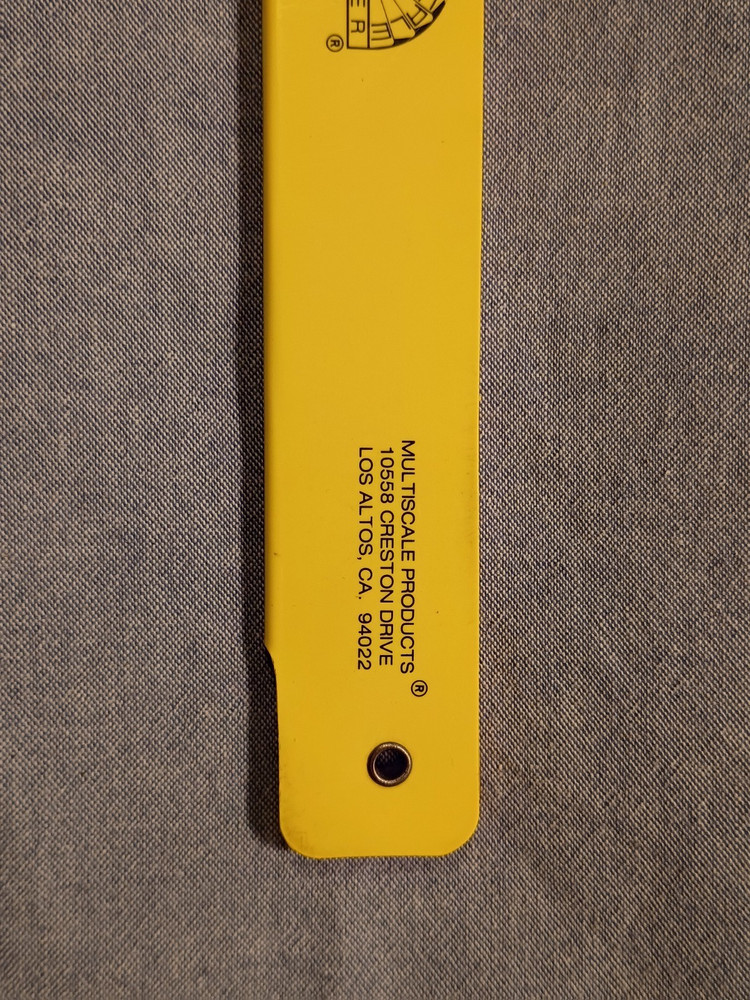 MULTISCALE Scaler Architect/Engineer Drafting Fan -Curtis Engineering Corp. used