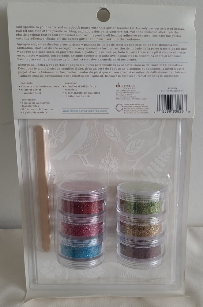 Martha Stewart Glitter Transfer Kit
