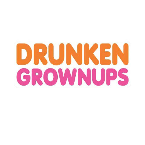 Drunken Grownups Sticker Decal