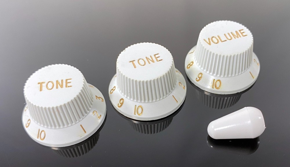 Genuine Fender Replacement Control Knobs & Switch Tip Fender Squier Strat