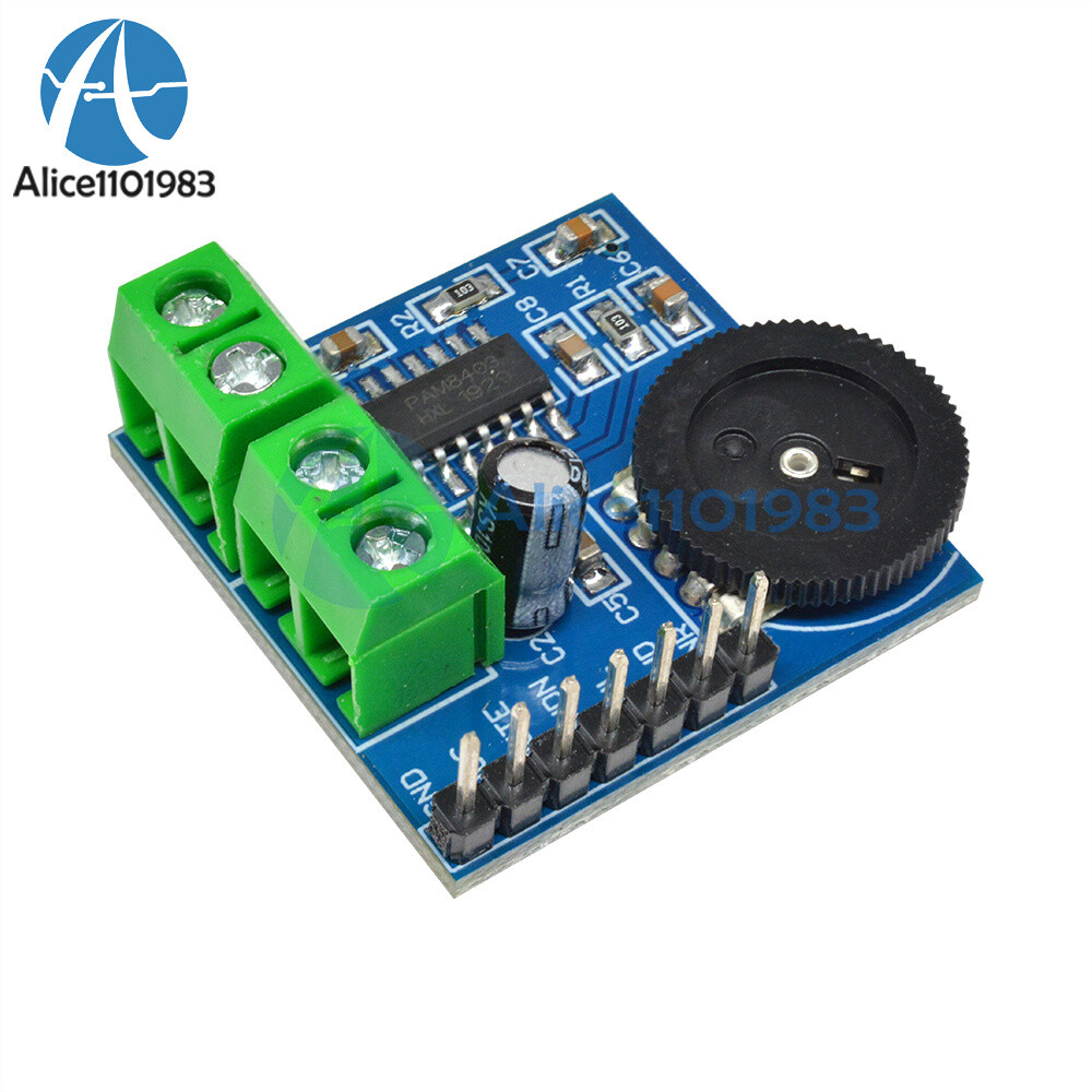 Mini PAM8403 two-channel Double Track Power Amplifier Module Volume Adjustment