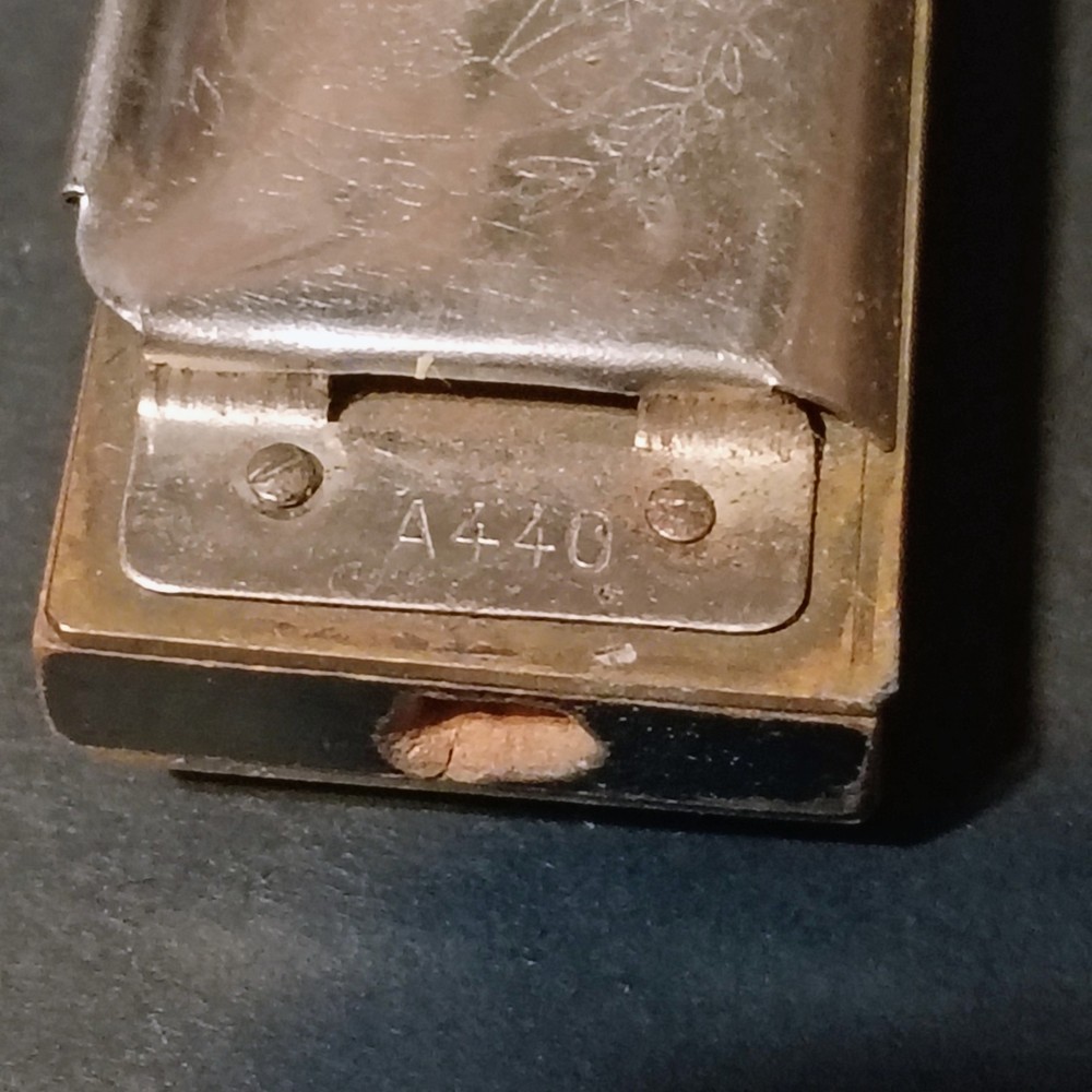 Marine Band M Hohner Rusty Harmonica