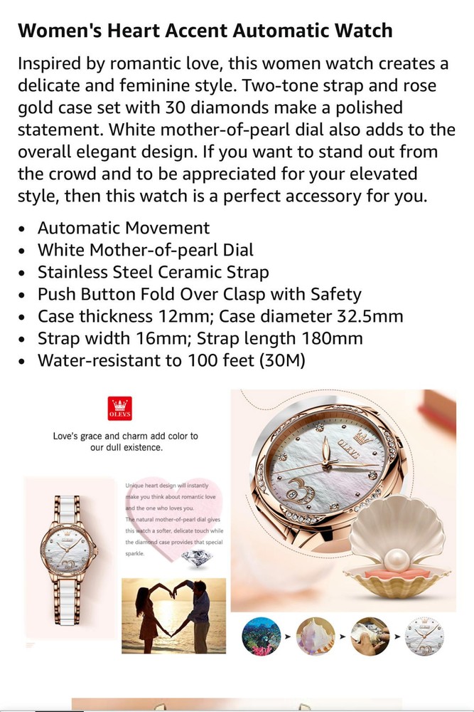 OLEVS Womens Automatic Watch