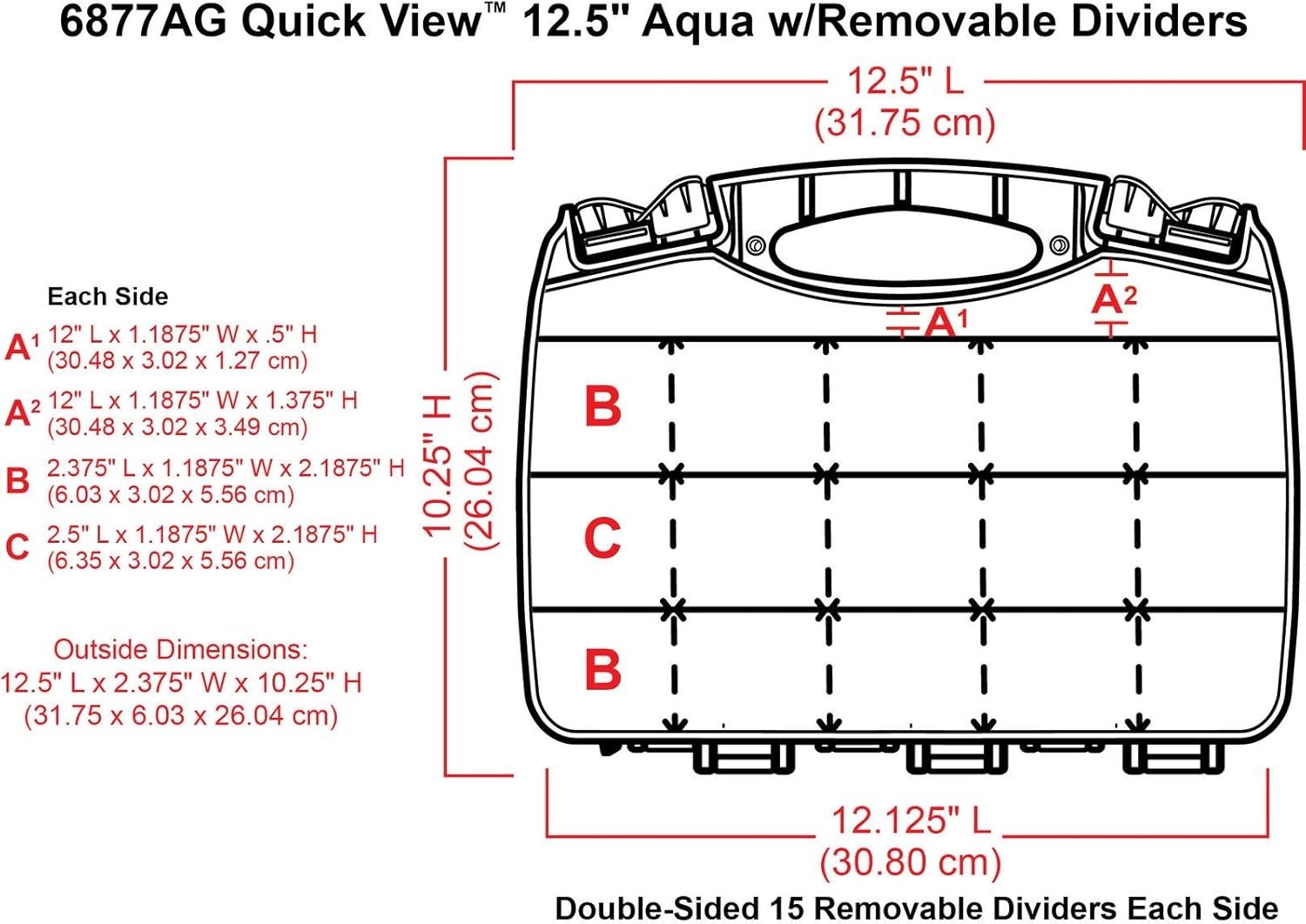 ArtBin 6877AG Double-Sided Quick View Carrying Case Organizer