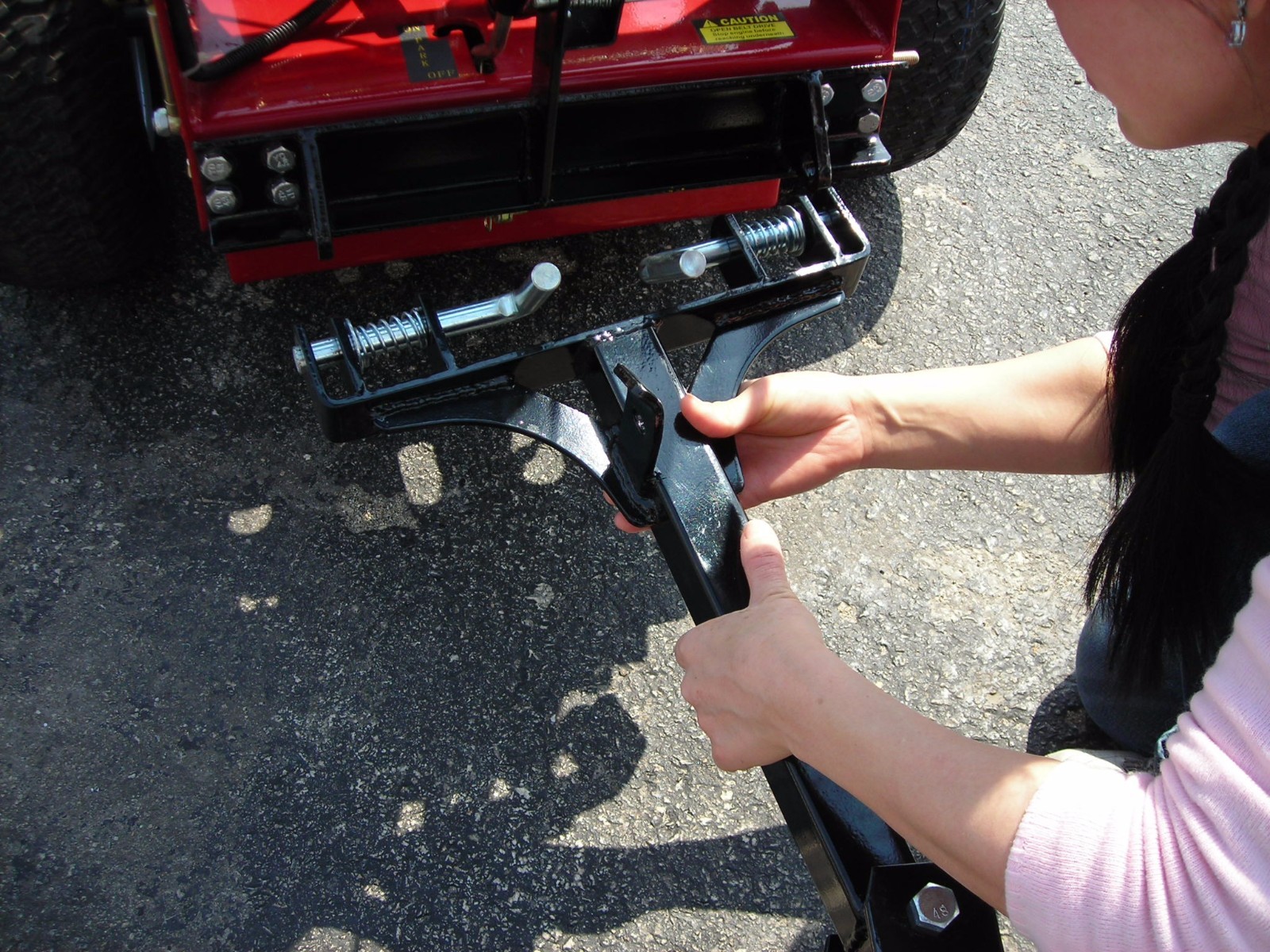 MS2006N One 1 Wheel Sulky for Walk Behind Mower Quick Release Scratch and Dent