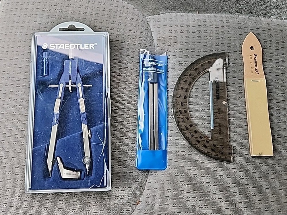Steadtler Mars Masterbow Drawing  Drafting Compass Sharpener And Ruler