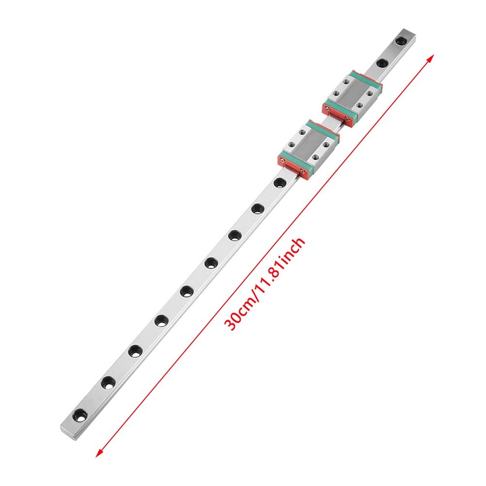 2pcs MGN9B 300mm Linear Guide Rail Durable Strong High Accuracy For Automatic