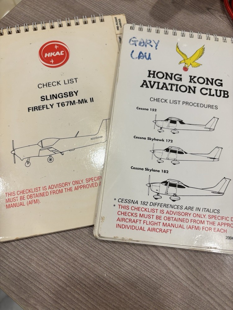 Slingsby And Cessna Checklist