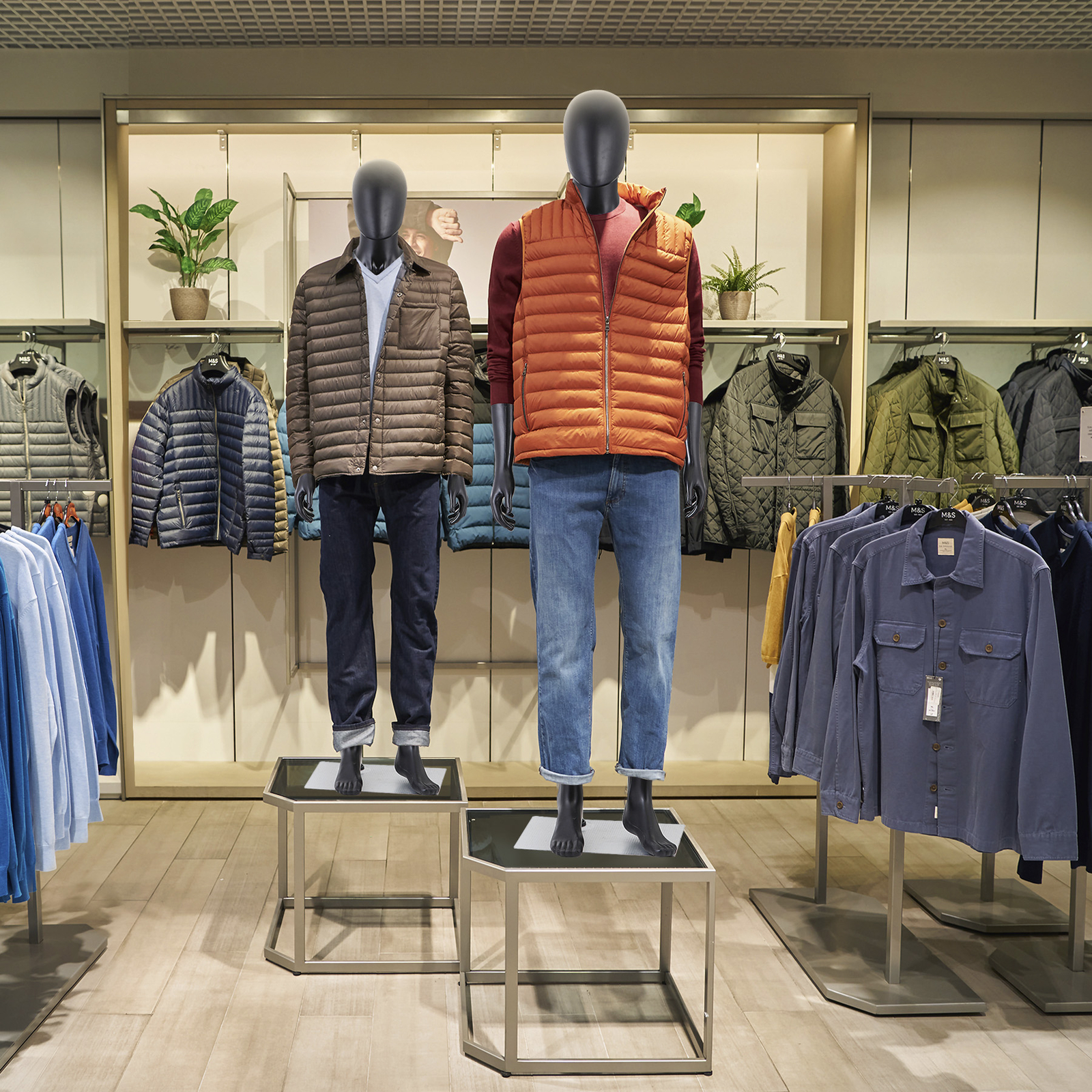 73'' High Full Body Male Mannequin with Metal Base Adjustable Mannequin Stand