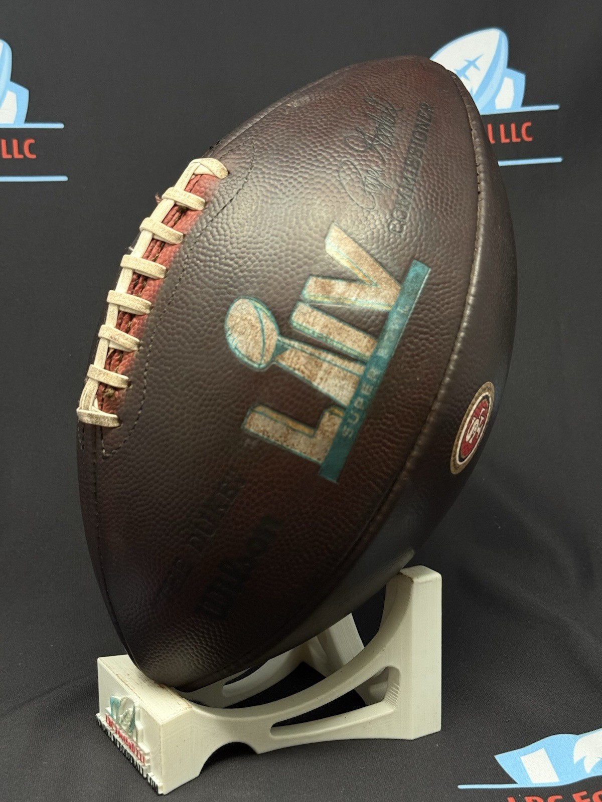 San Francisco 49ers Game Issued Super Bowl LIV Game Ball# 095 w/ 49ers COA