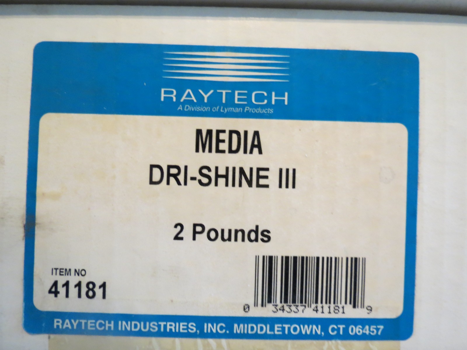 Vintage Raytech 41181 Dri-Shine III Nut Based Tumbler Media 3-2lb Boxes - New
