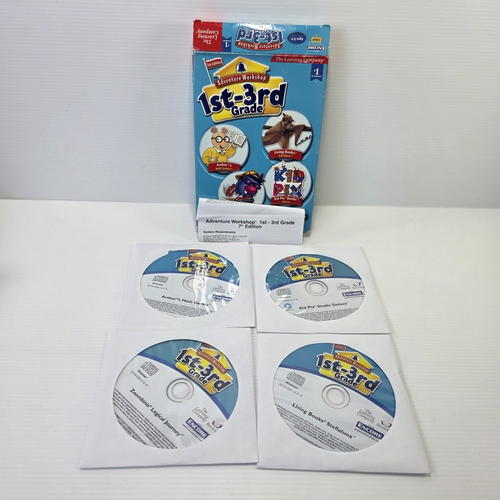 Adventure Workshop 1st–3rd Grade PC/Mac CD – Arthur 7th Ed – Learning Games