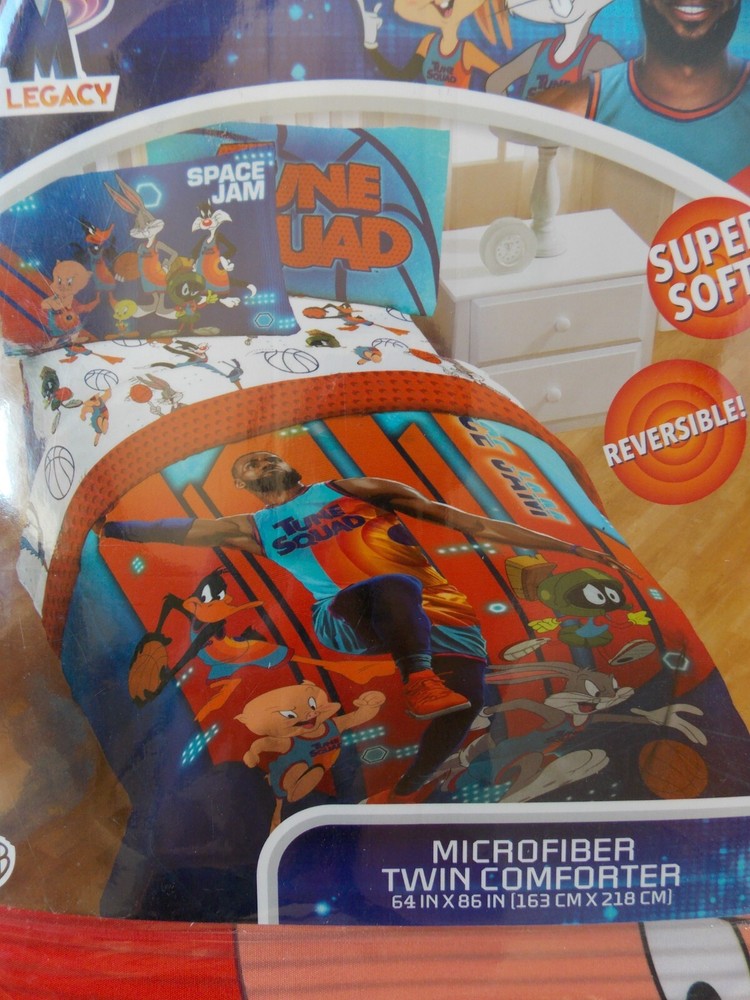 WB Space Jam Lebron James Twin Microfiber Comforter ~ NEW