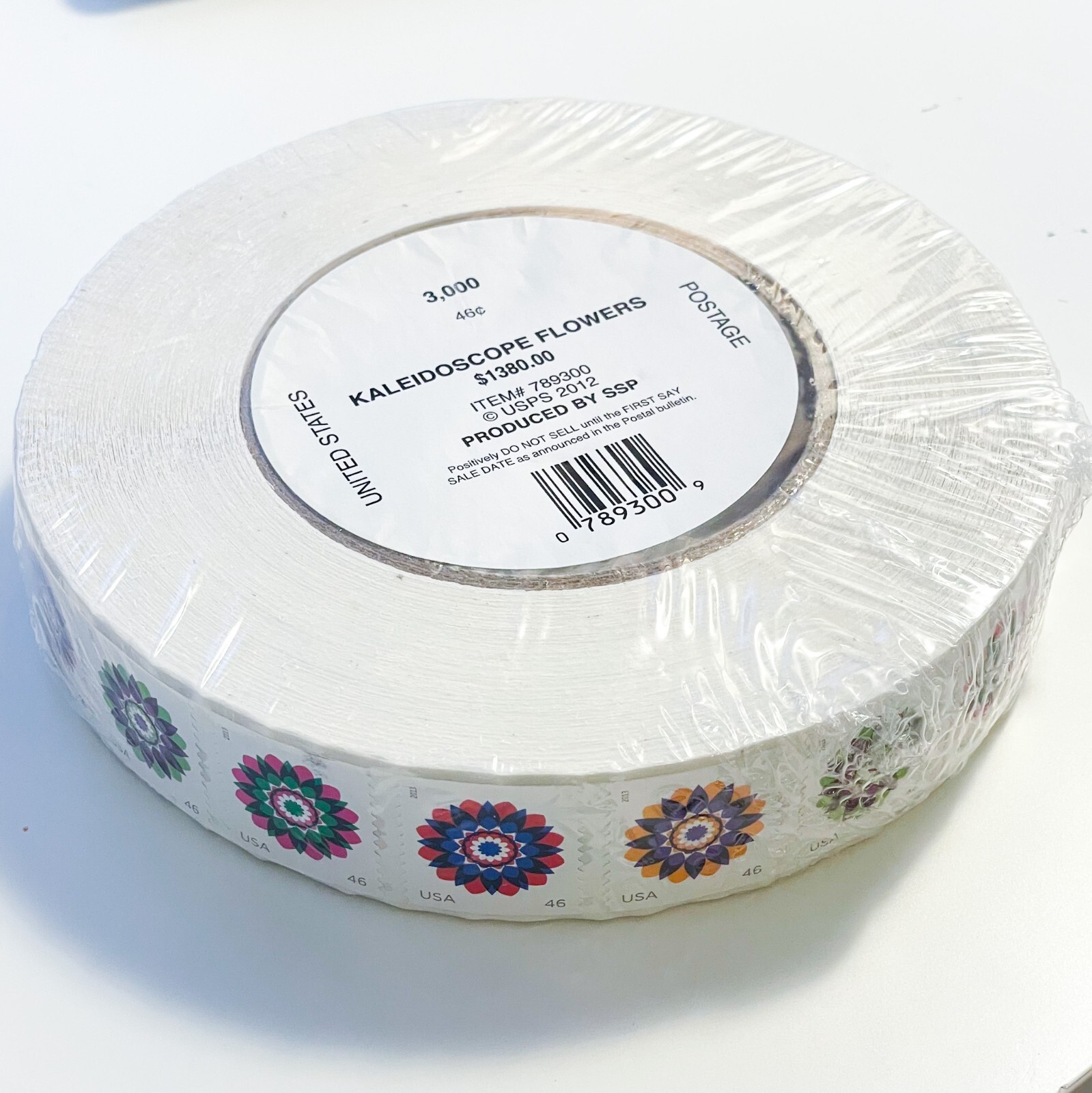 US # 4722-25 / 4725a Kaleidoscope Flowers 46c (2013) - Coil Roll 100 Stamps NEW!