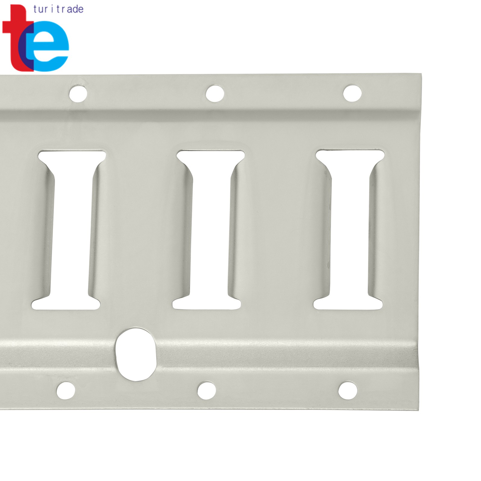 Set of (8) Galvanized Steel 5' Horizontal E-Track Rails for Trailer/Truck/Van