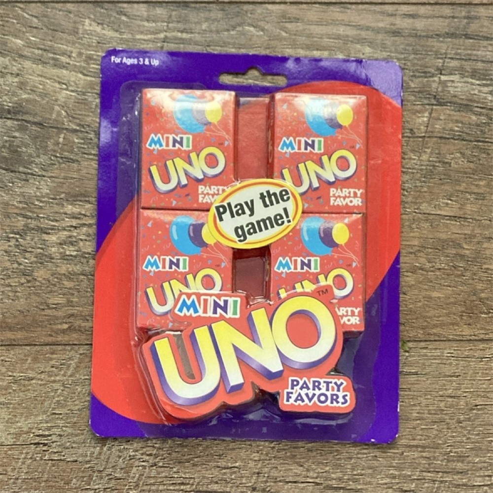 Mattel UNO Mini Party Card Game Set 2004, Complete Game