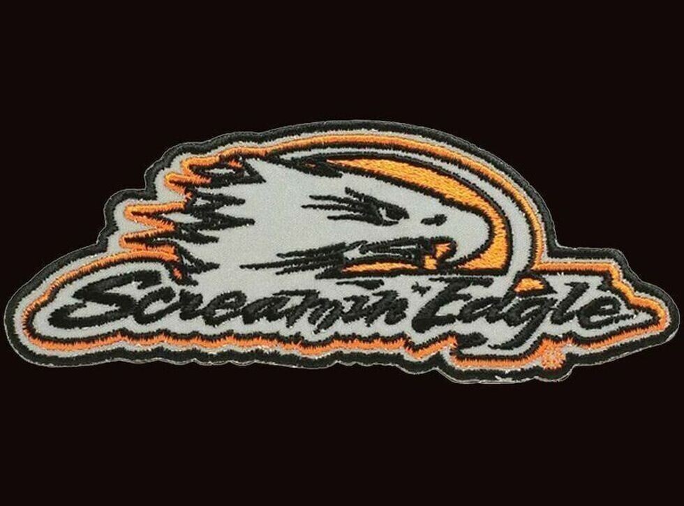 REFLECTIVE Screamin Eagle Split Second Motorcycle Patch - 4.75 inch