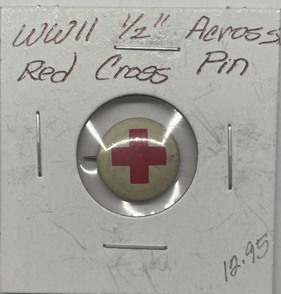 WW2 1/2” Red Cross Pin (L)