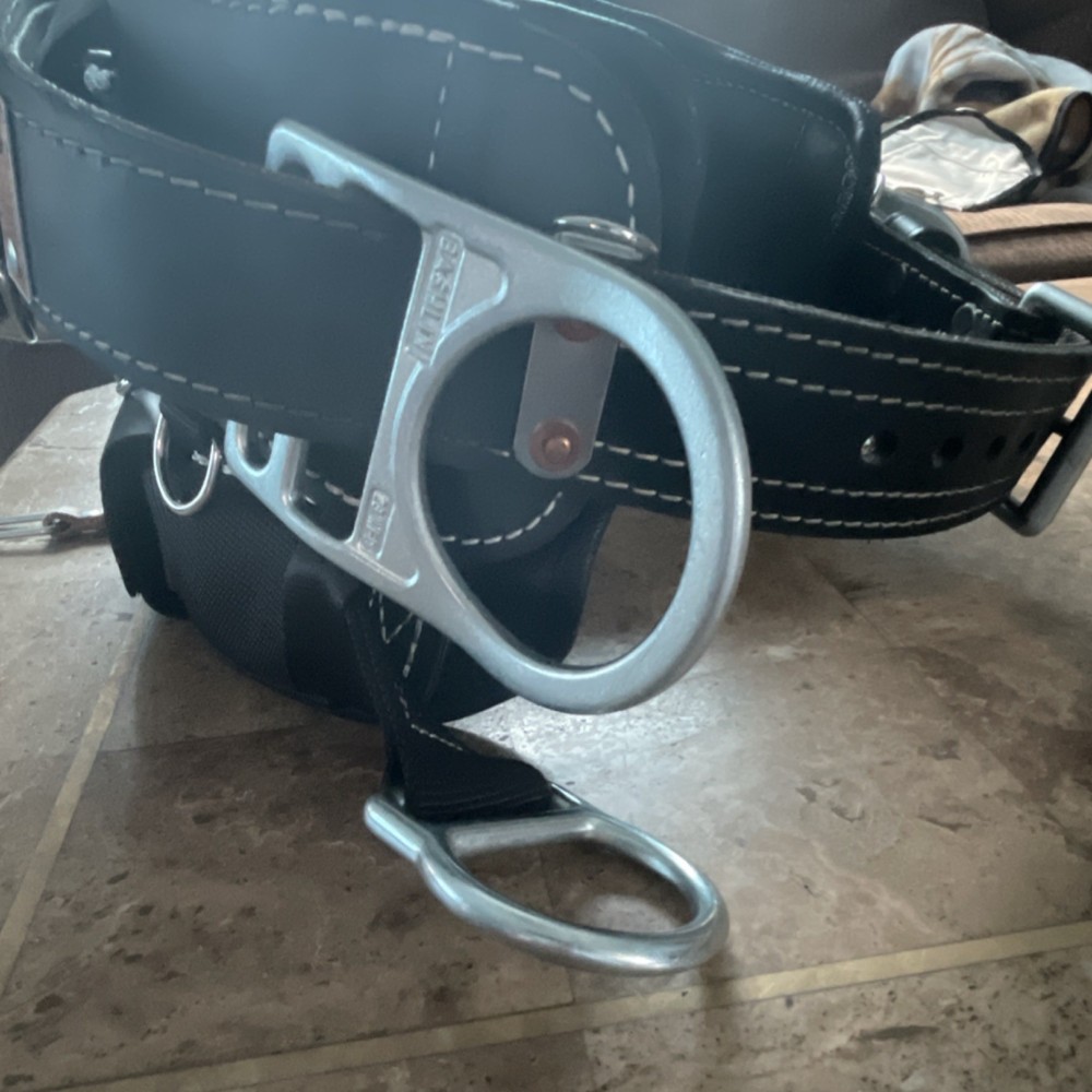 Bashlin belt & Climbing Spike, with rope and fall restraints