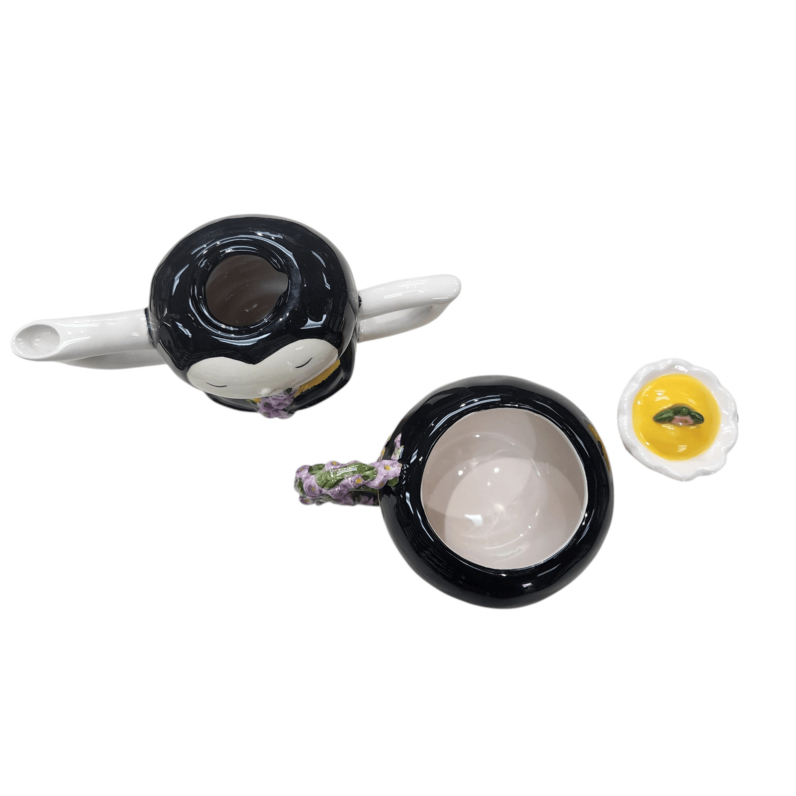 Blue Sky Clayworks Queen Bee Teapot Service for One