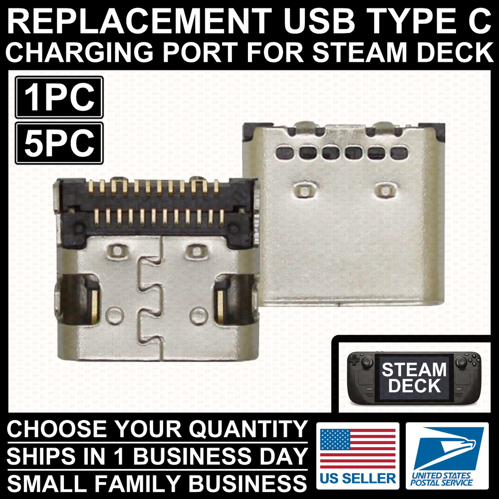 Charging Port For Valve Steam Deck USB Type C Dock Socket Jack Part Replacement