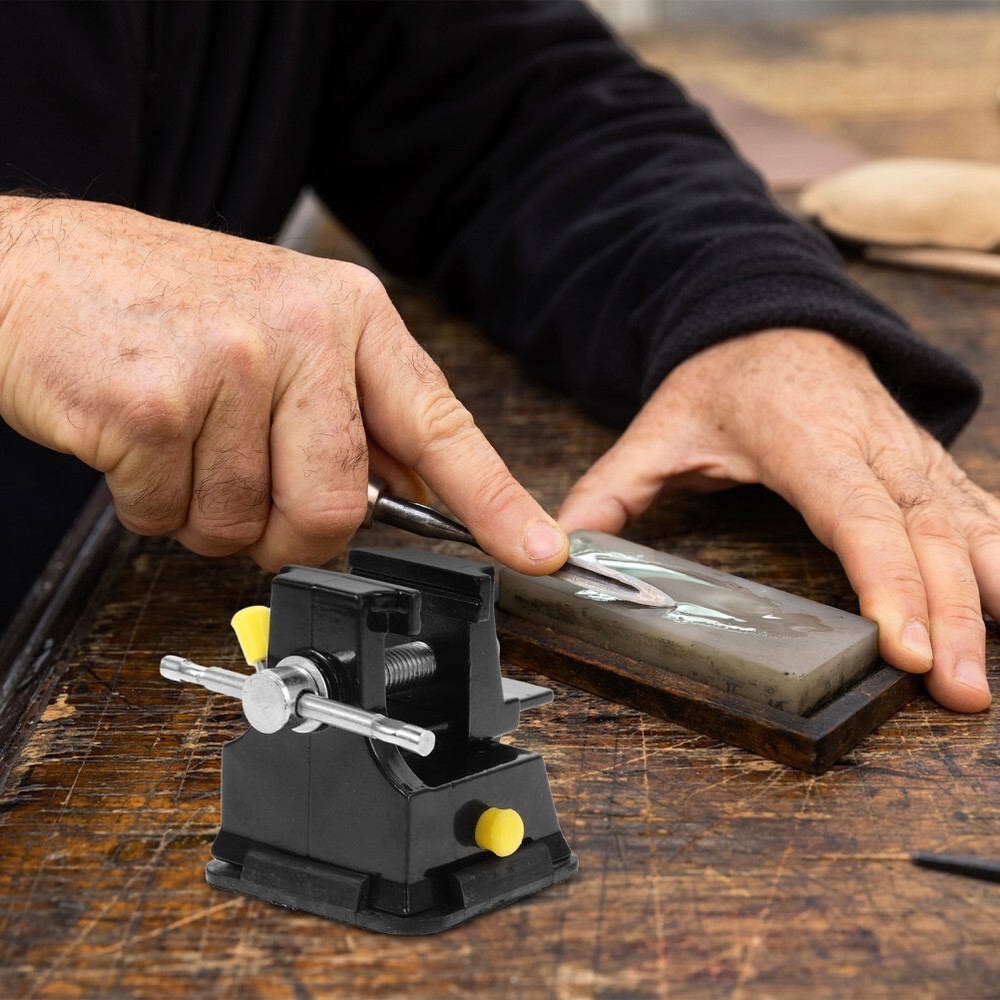 Mini Small Vice Miniature Table Bench Vise Chisel Cutting Carving Suction Base