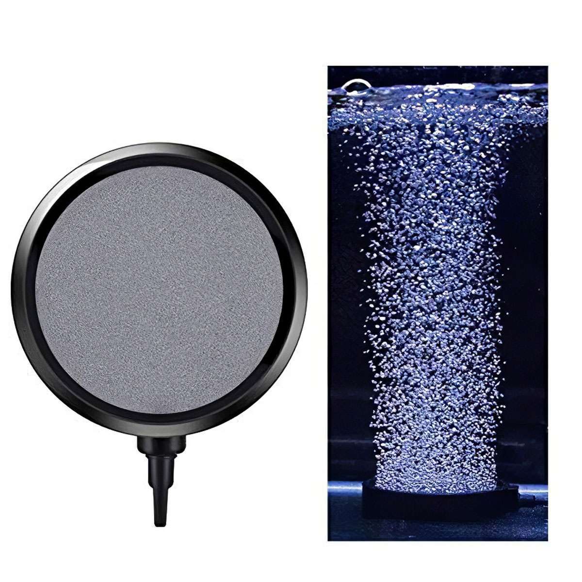 Air Bubble Disk Stone Aquarium Aerator Fish Tank Pump Hydroponics Oxygen 107mm