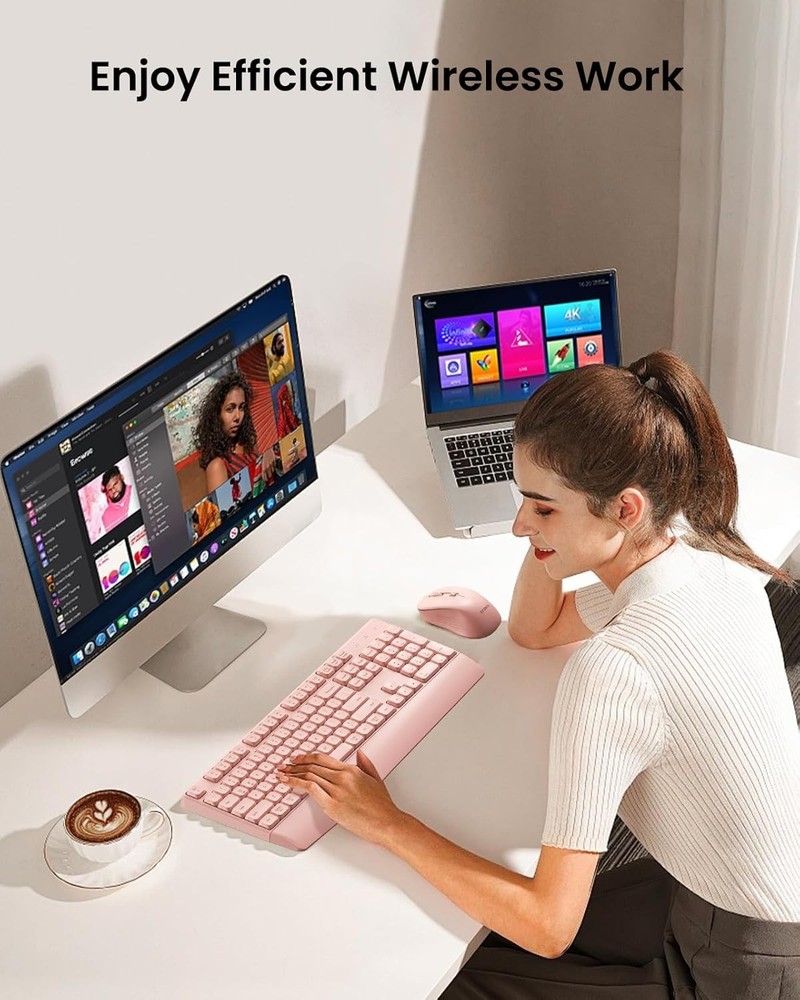 Seenda COE200 Wireless & Bluetooth Keyboard & Mouse USB+Bluetooth Multi-Device