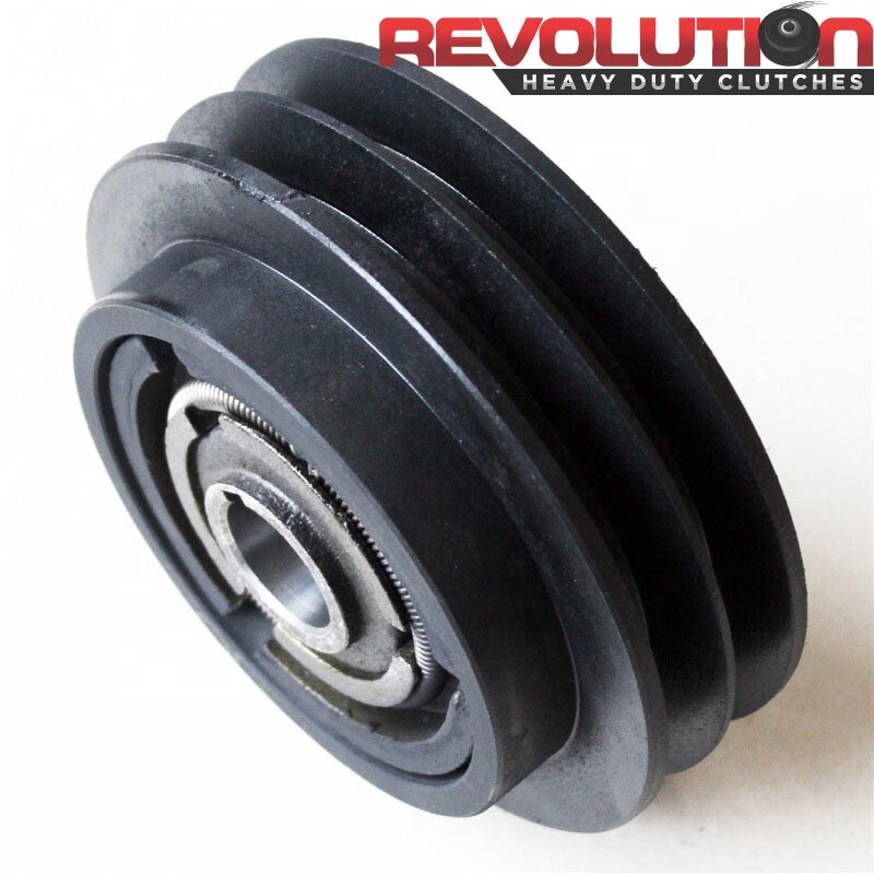 Heavy Duty Centrifugal Clutch Double 1/2" V Belt Drive 3/4" Bore 5" Pulley NEW