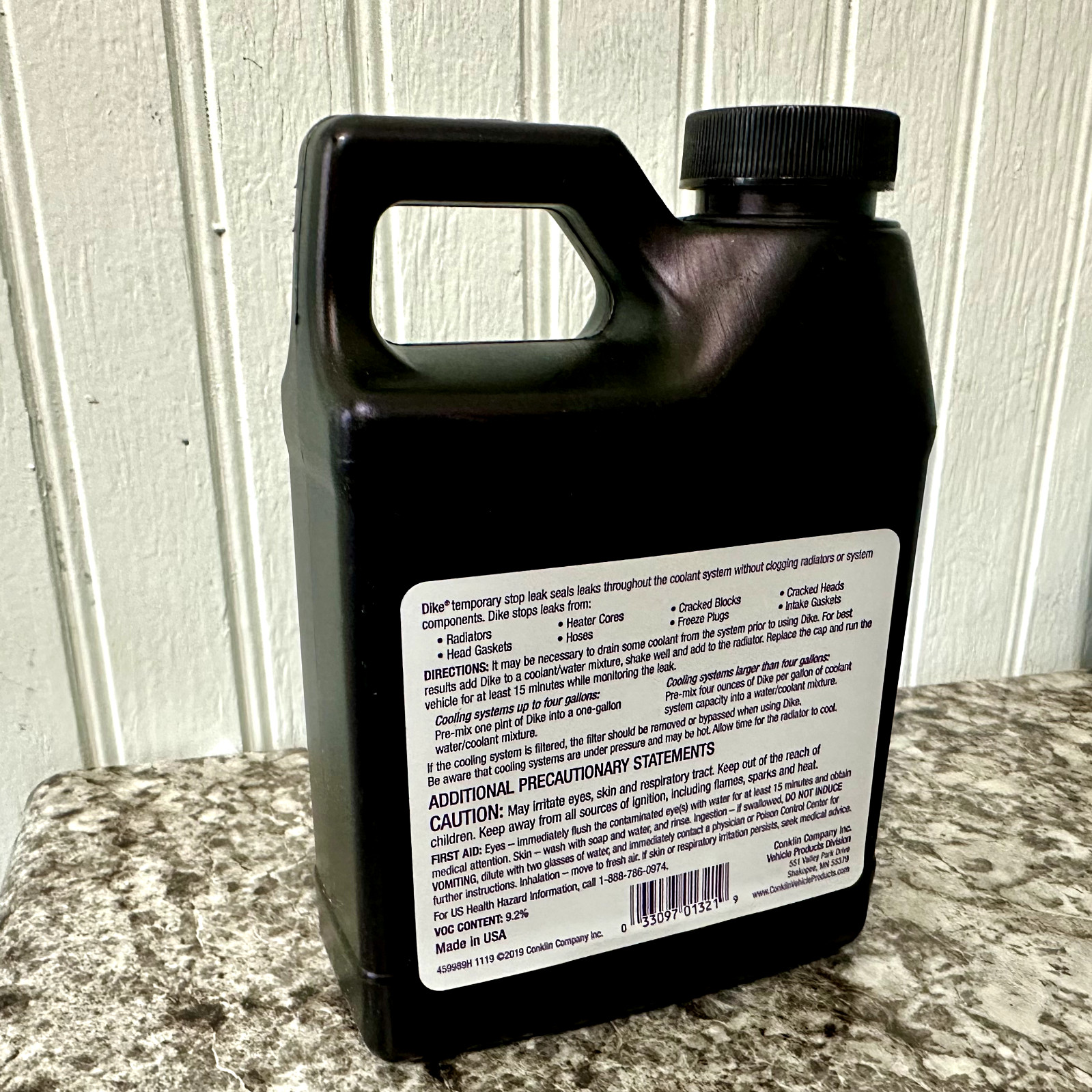 12 PINTS DIKE TEMPORARY RADIATOR STOP LEAK Compatible with all coolants* Conklin