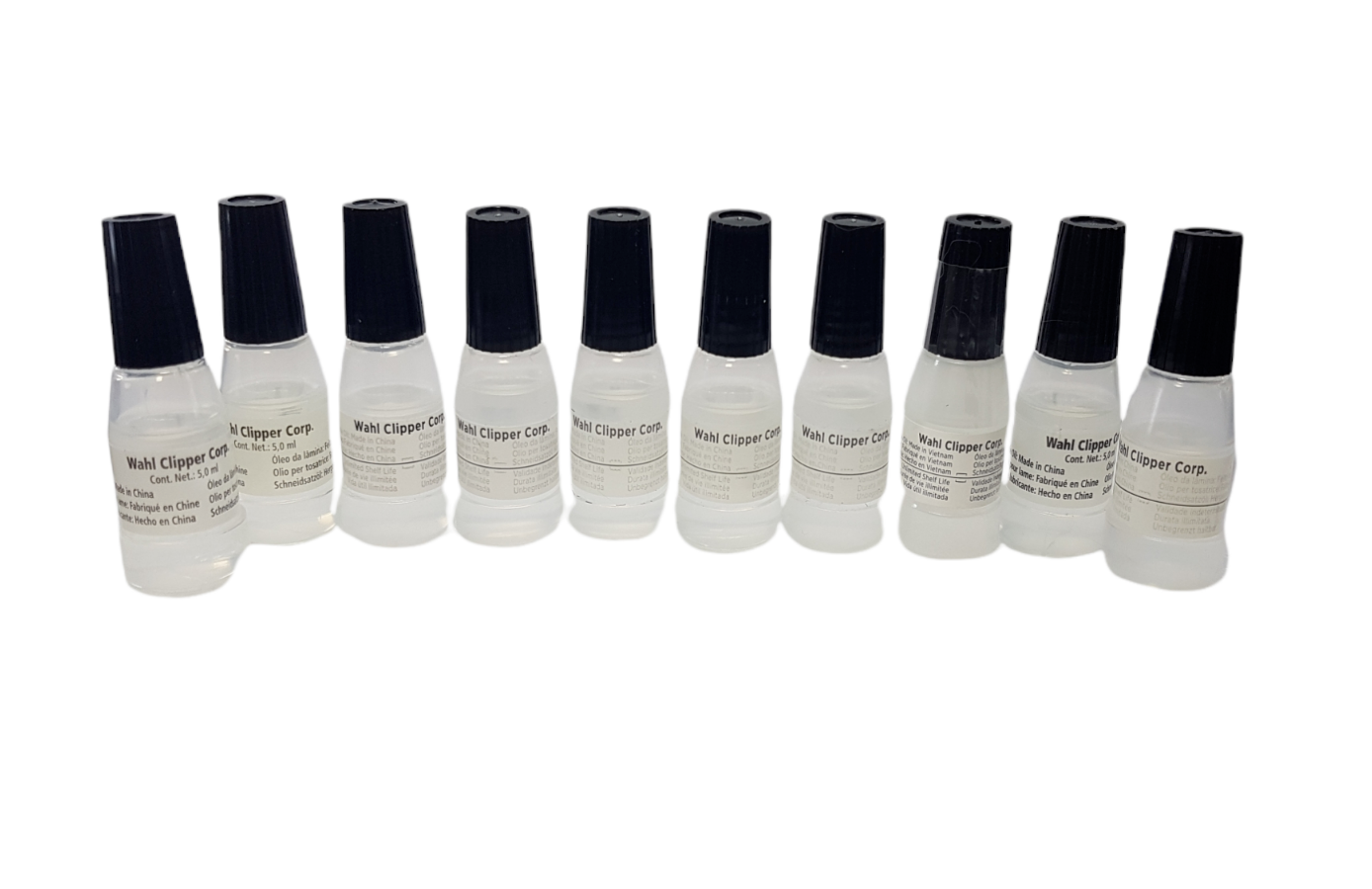 10 Pack Wahl 5ml Blade Oil Trimmer Clipper Small Travel Size