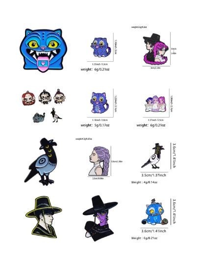 Korean Pop Demon Hunters pin metal enamel Derpy Tiger Susan Huntrix Saja Boys