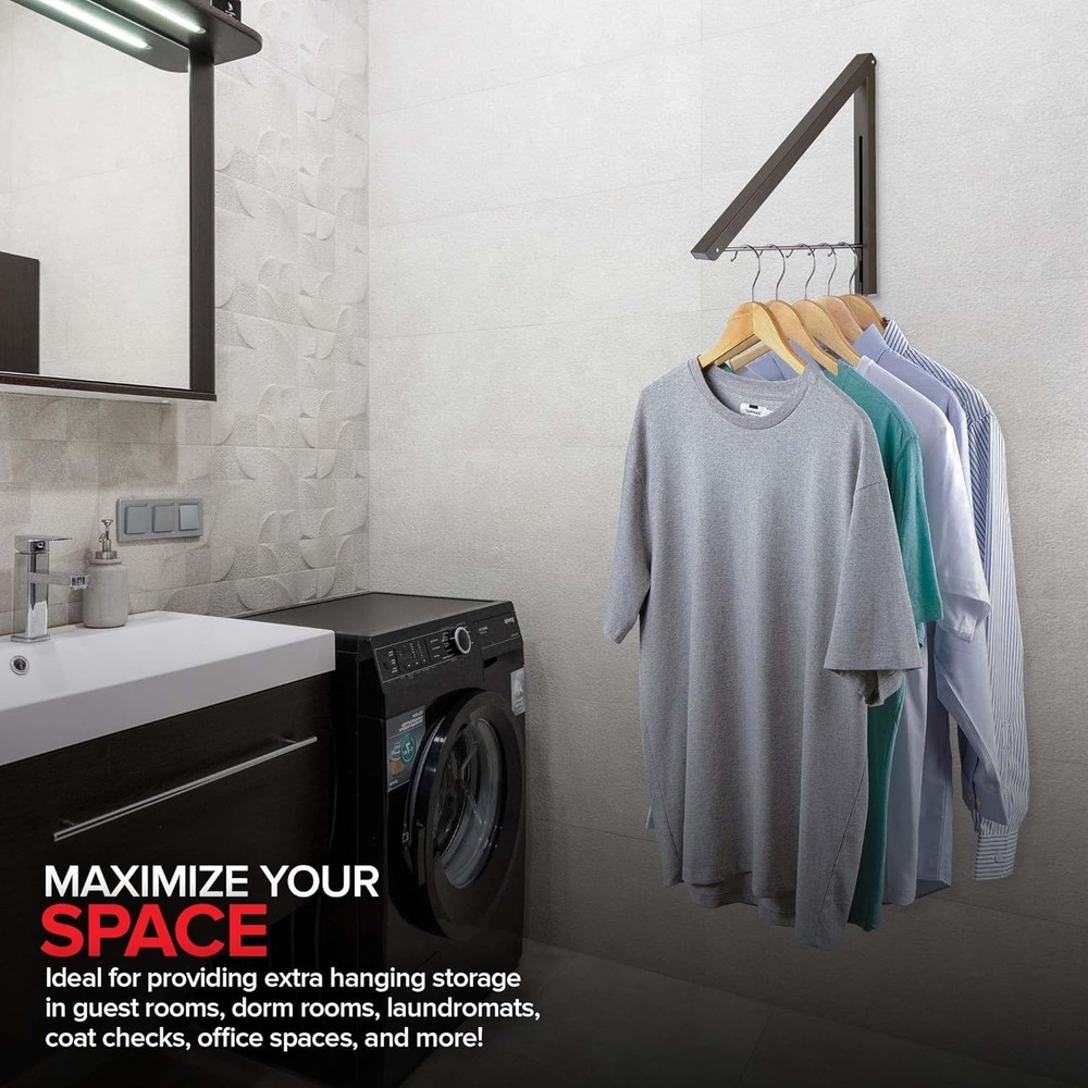 Space-Saving Aluminum Clothes Rack - Foldable and Rust Resistant Drying Solution