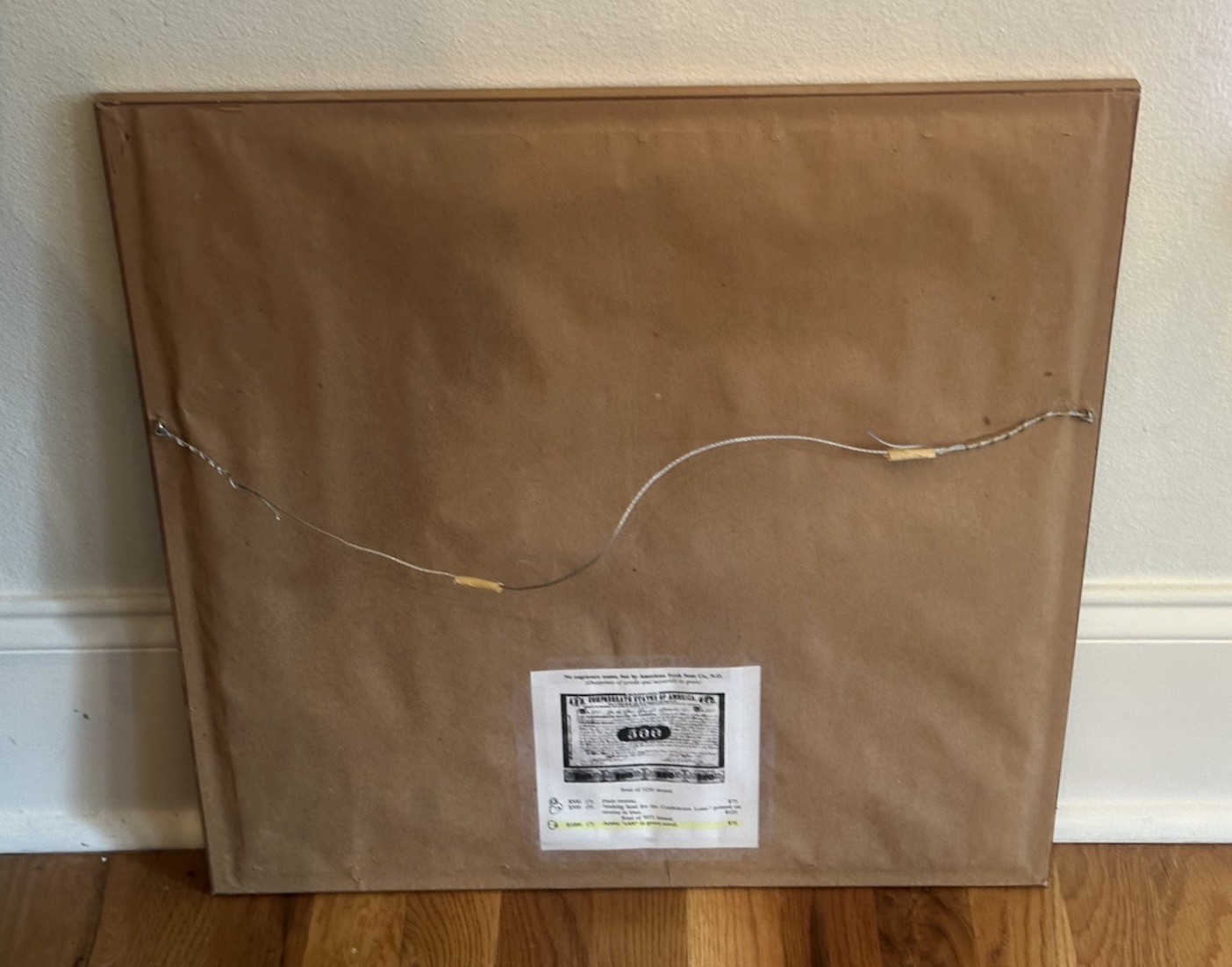 Framed CSA Confederate States of America $1000 Civil War Loan Bonds, 1861